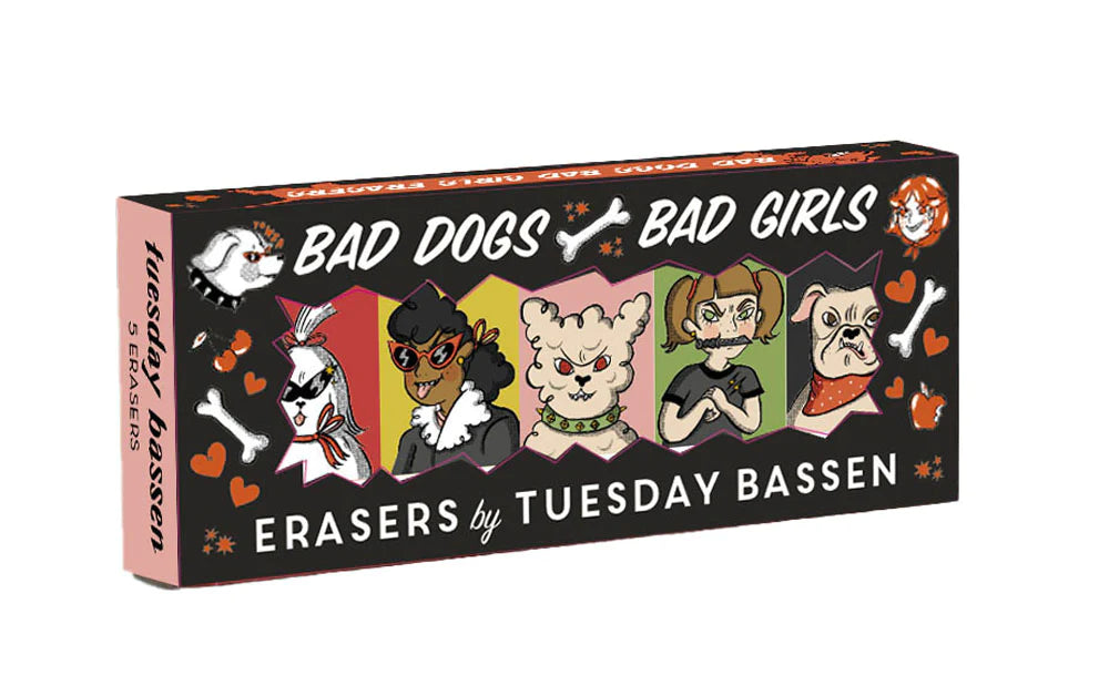 Bad Dogs Bad Girls Erasers Set