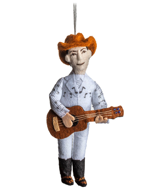 Hank Williams Felt Ornament