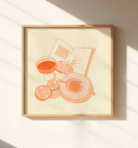 Cocktail and Cigarette print