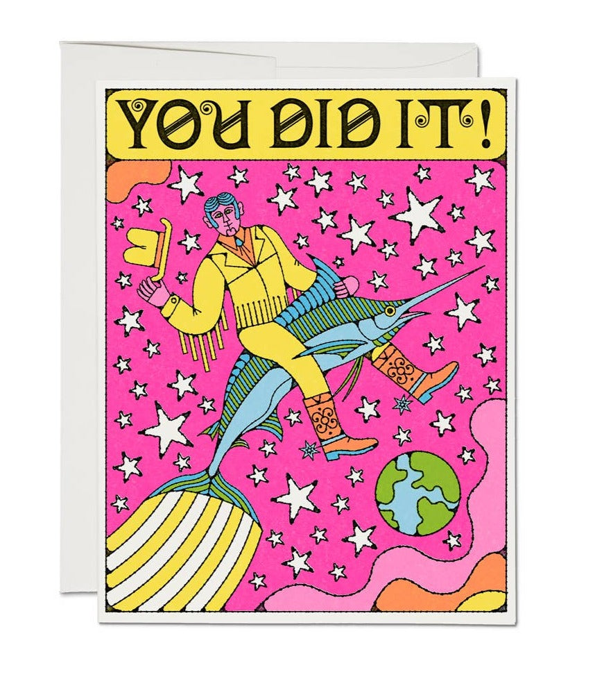 You Did It! Marlin Rodeo card