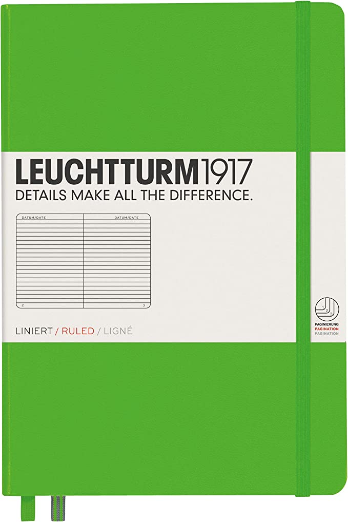Leuchtturm Medium Notebook: Hardcover, Ruled Pages