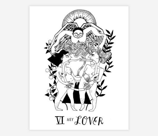 Tarot VI: The Lover 8x10"