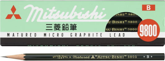 Uni Mitsubishi 9800 Pencil B, Set of 12