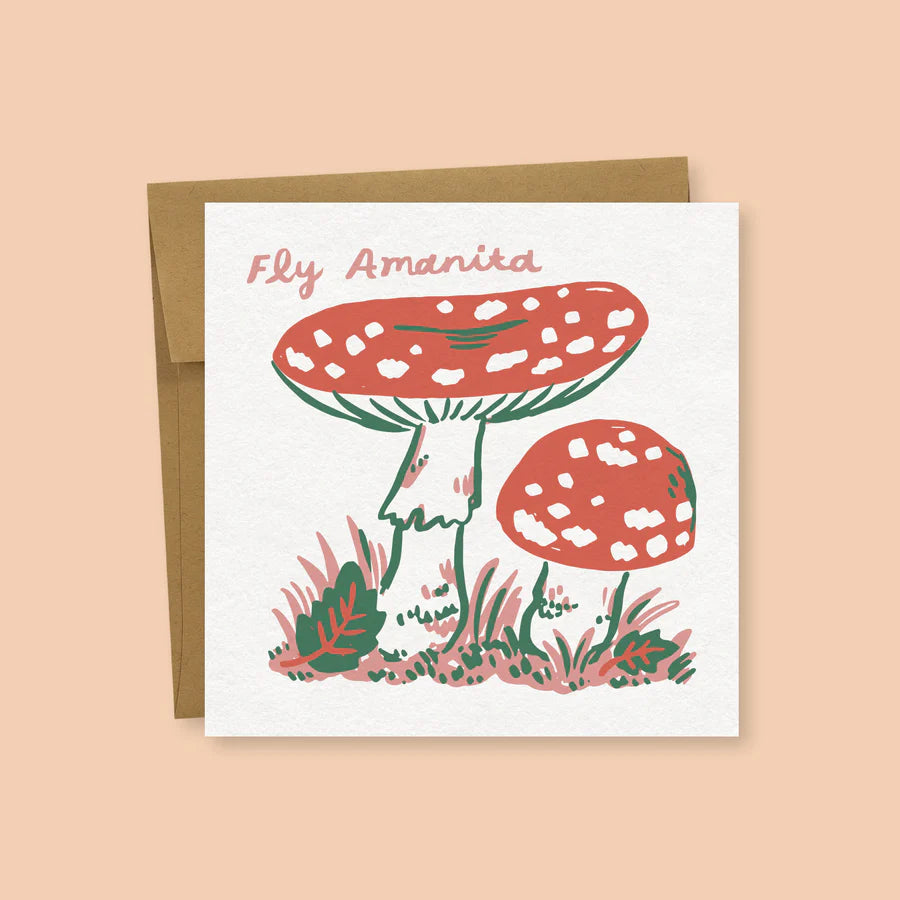 Fly Amanita Mushroom card