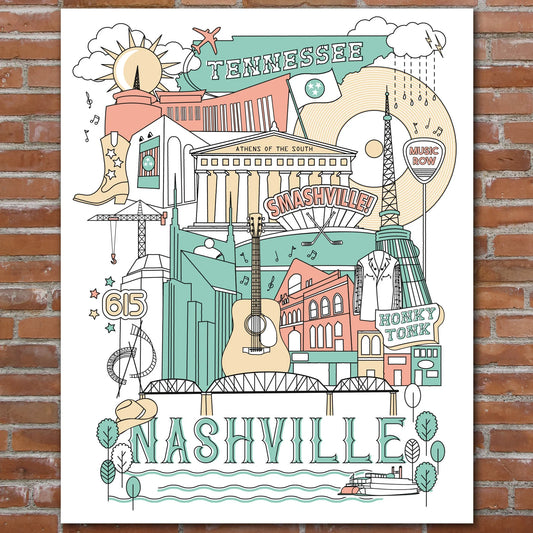 Nashville Multi Print