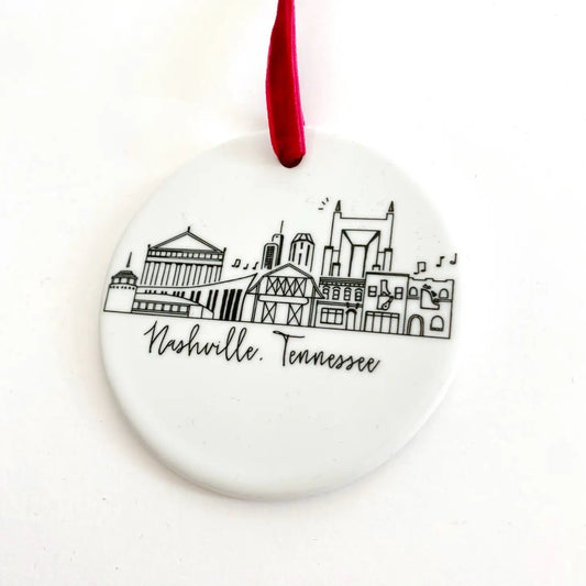 Nashville Ceramic Ornament