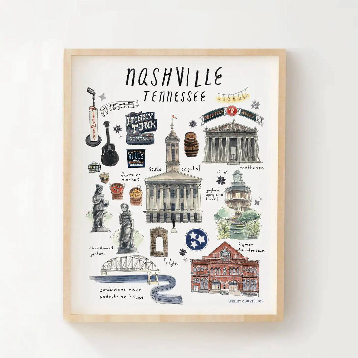 Nashville City 8x10"