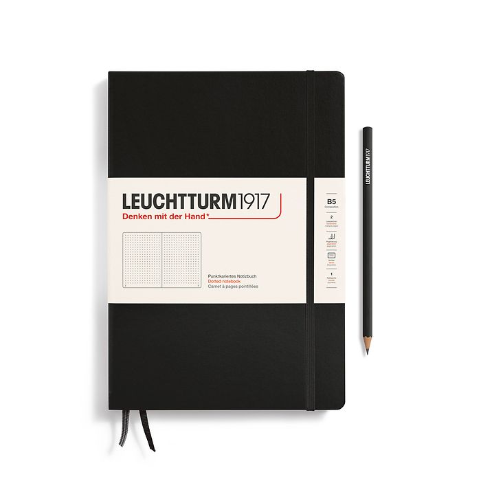 Leuchtturm B5 Composition Hardcover Notebook: Dotted Pages