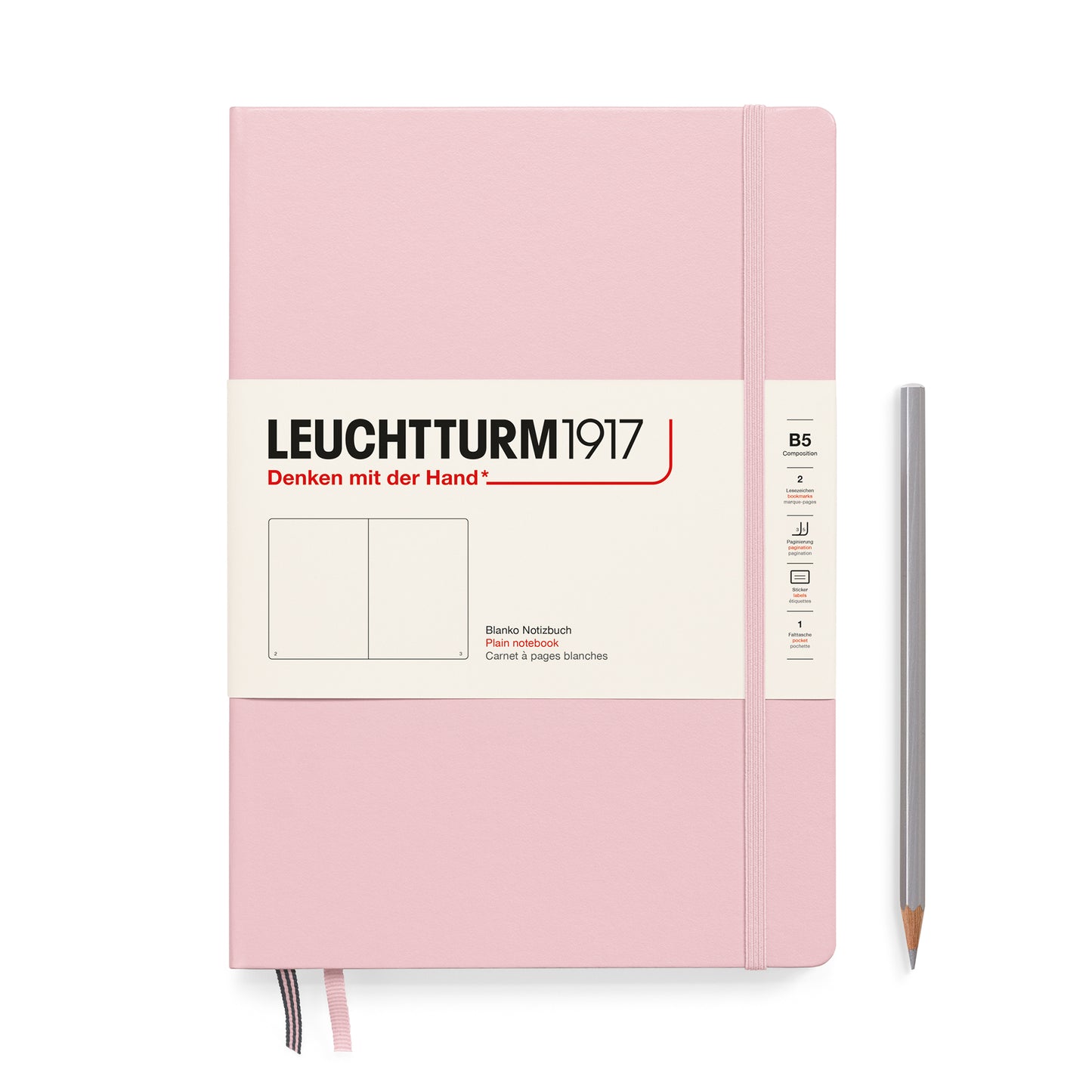 Leuchtturm B5 Composition Hardcover Notebook: Plain Pages