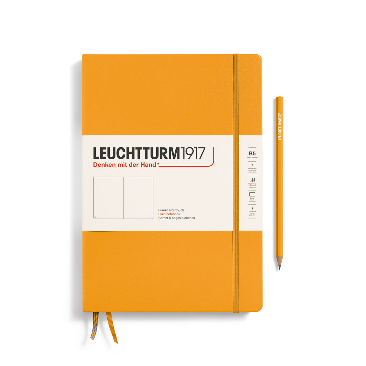 Leuchtturm B5 Composition Notebook: Hardcover, Plain Pages