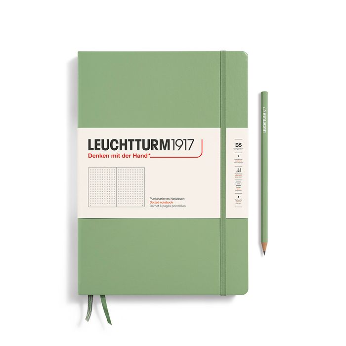 Leuchtturm1917 Notebook Composition B5 Hardcover Lemon Dotted