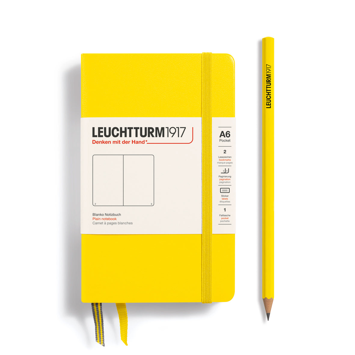 Leuchtturm Pocket Notebook: Hardcover, Plain Pages