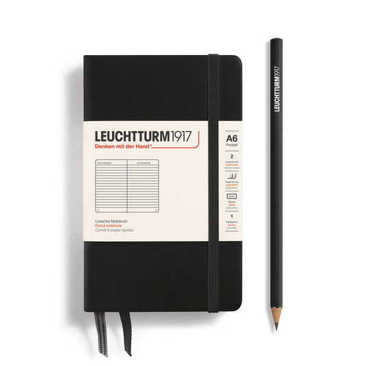 Leuchtturm A6 Pocket Hardcover Notebook: Ruled Pages