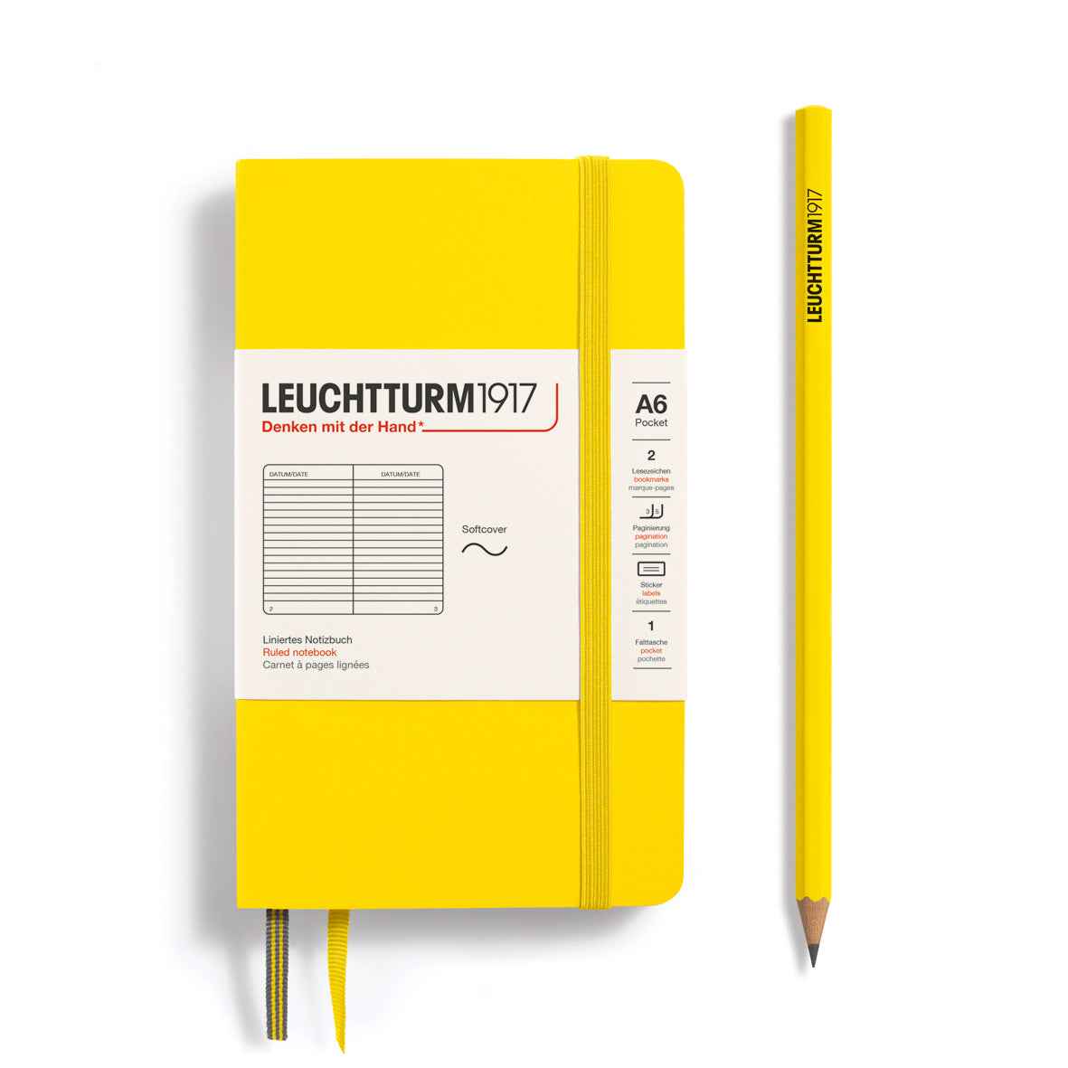 Leuchtturm A6 Pocket Softcover Notebook: Ruled Pages