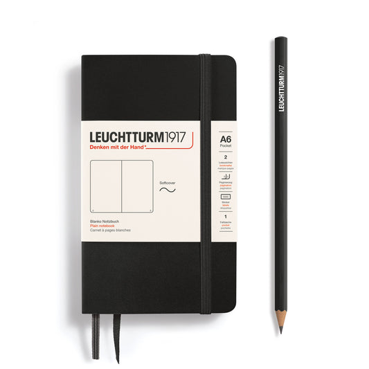 Leuchtturm A6 Pocket Softcover Notebook: Plain Pages