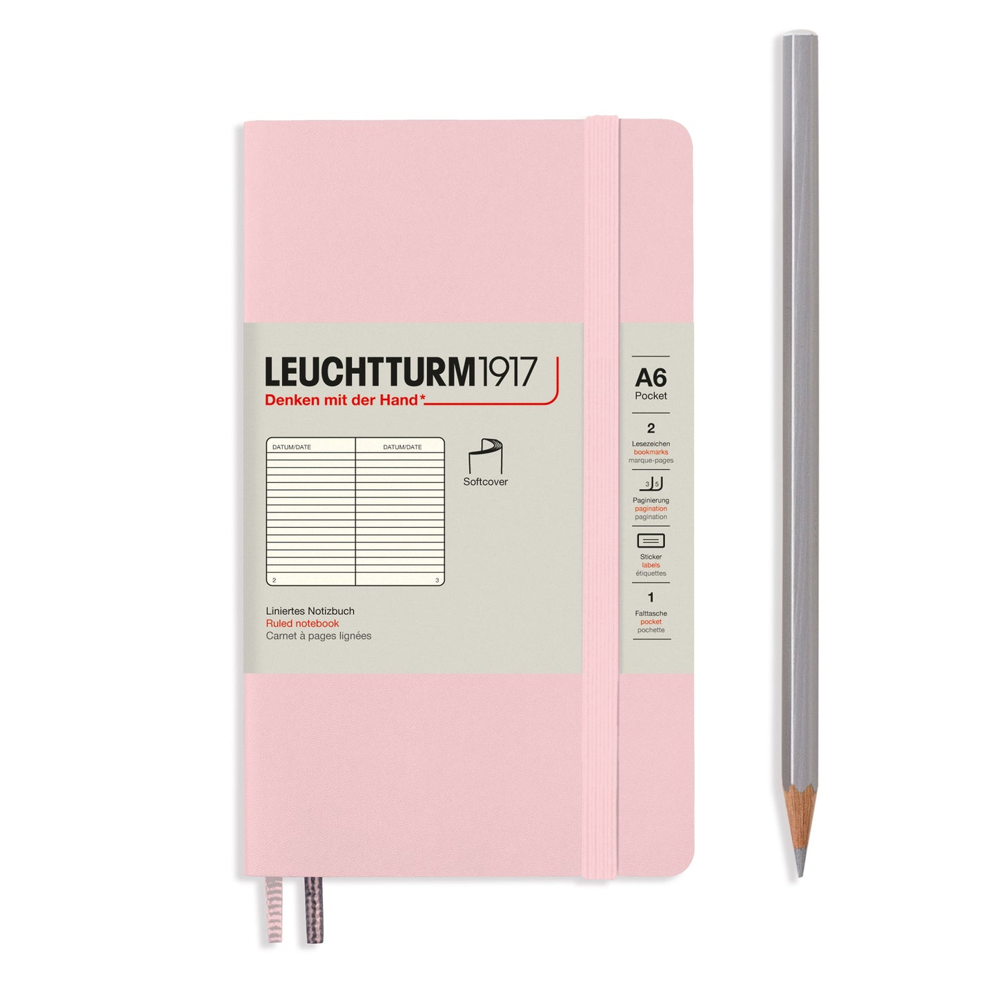 Leuchtturm A6 Pocket Softcover Notebook: Ruled Pages