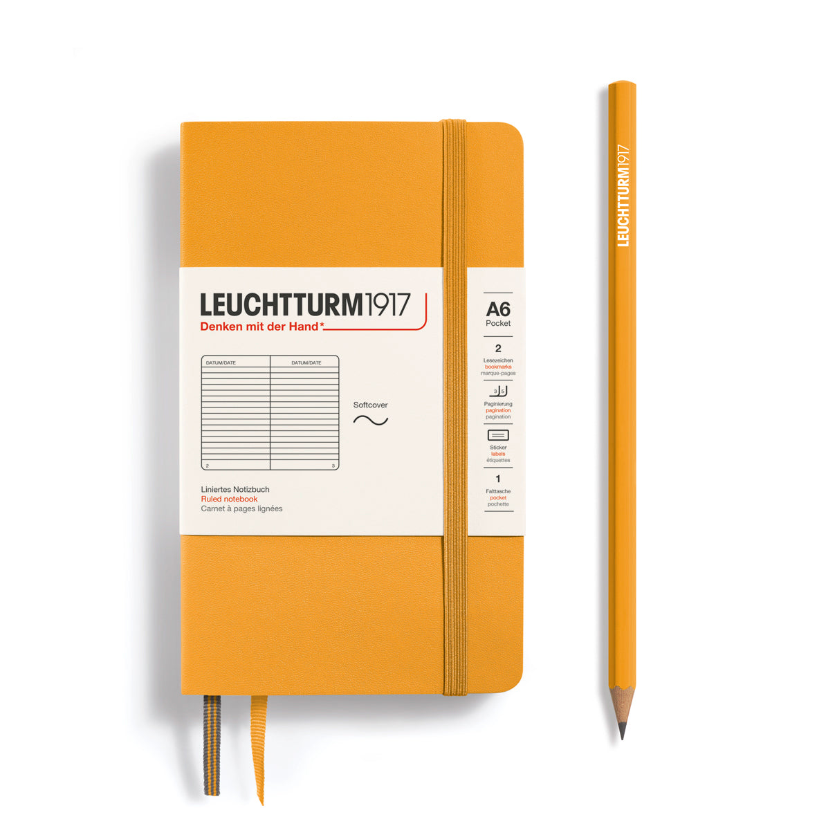 Leuchtturm A6 Pocket Softcover Notebook: Ruled Pages