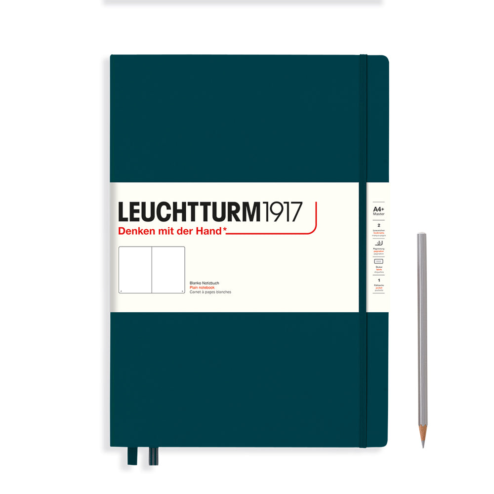 Leuchtturm A4+ Master Hardcover Notebook: Plain Pages