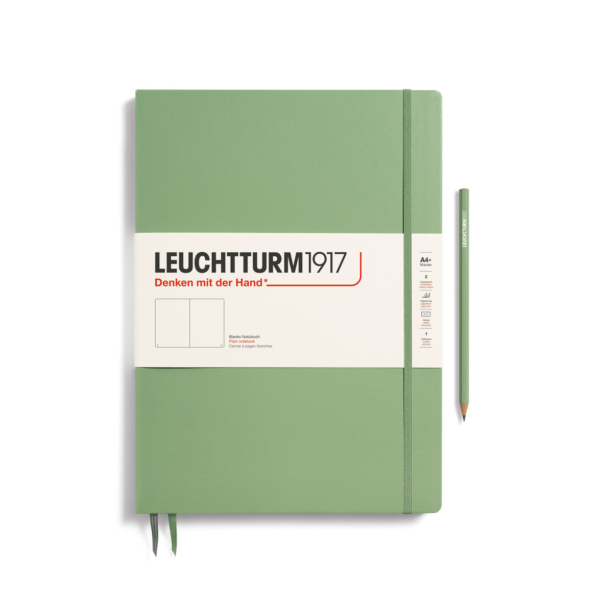 Leuchtturm Master Slim Hardcover Notebook: Plain Pages