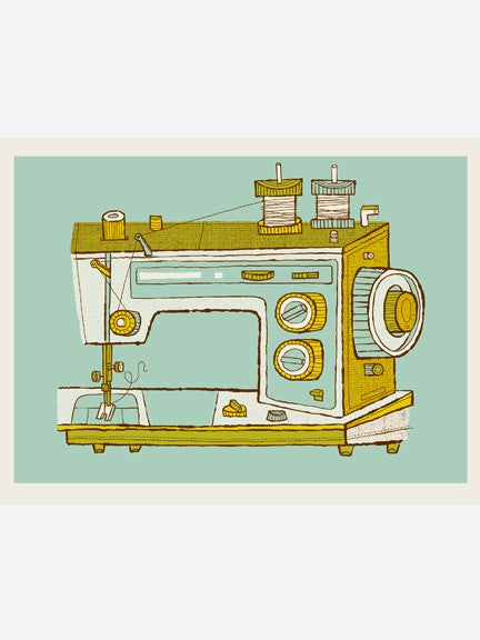 Sewing Machine 12x16"