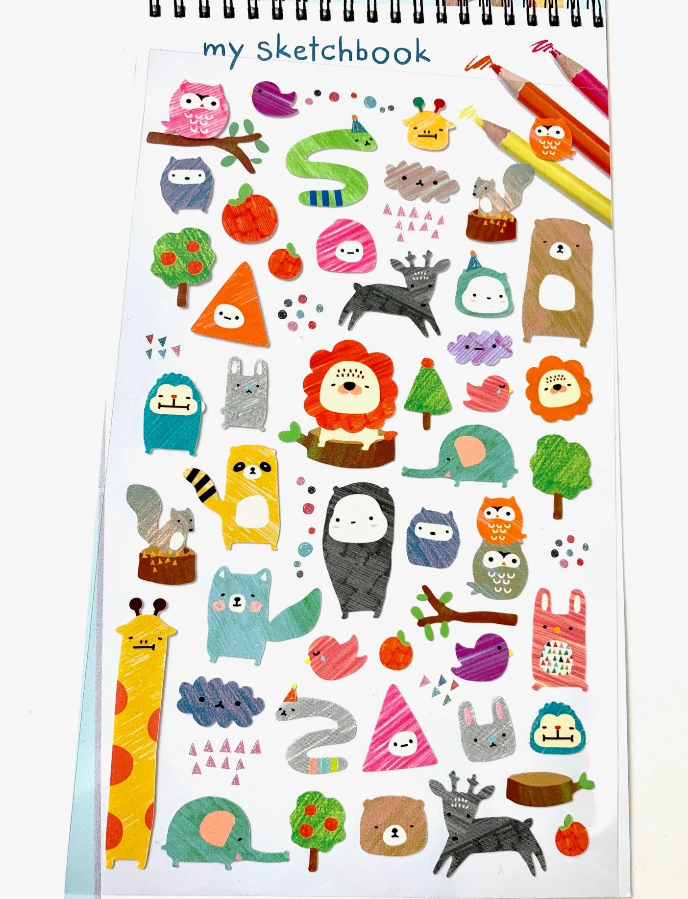 Sketchbook Animal Sticker Sheet
